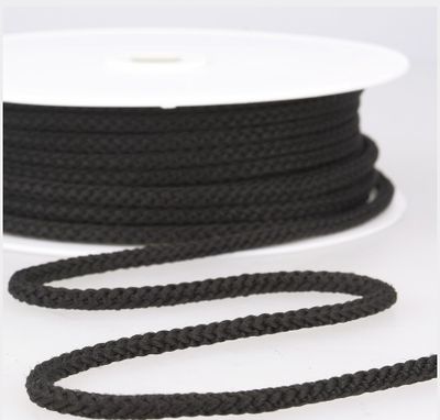 Anorakkoord  4,5 mm zwart