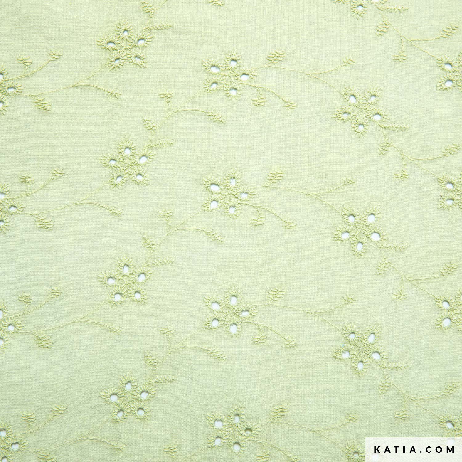 Flowers embrodery limoen