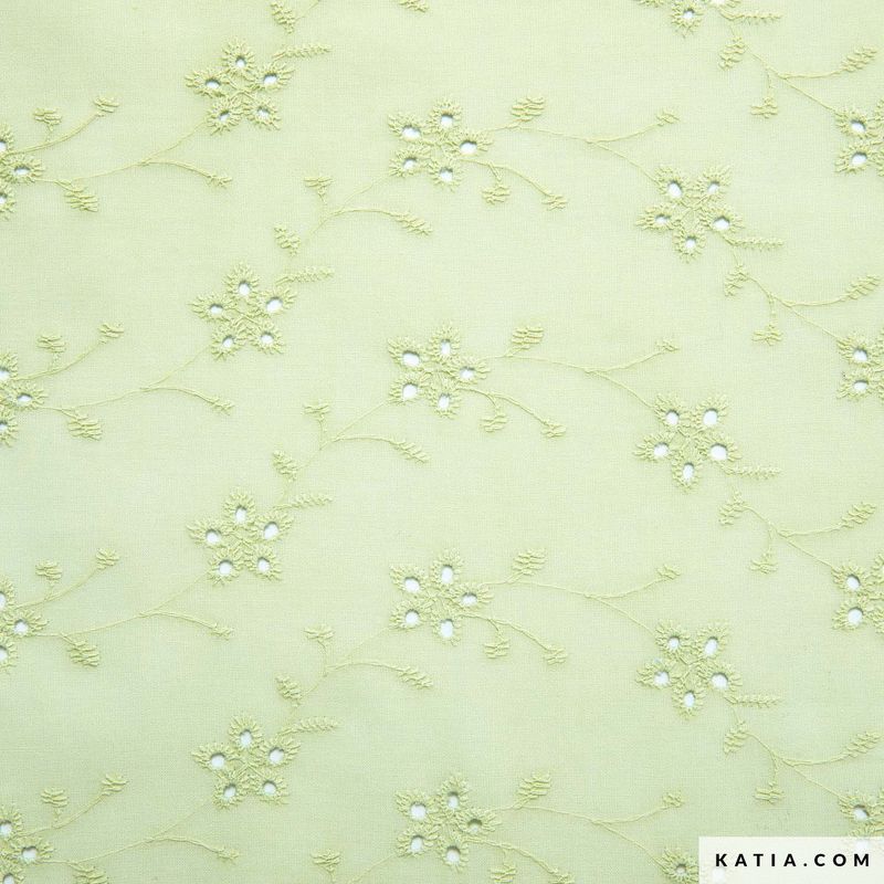 Flowers embrodery limoen