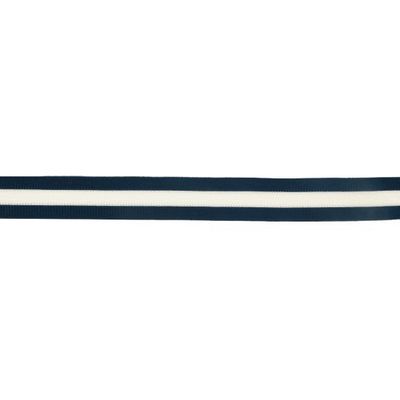 gestreept lint blauw wit