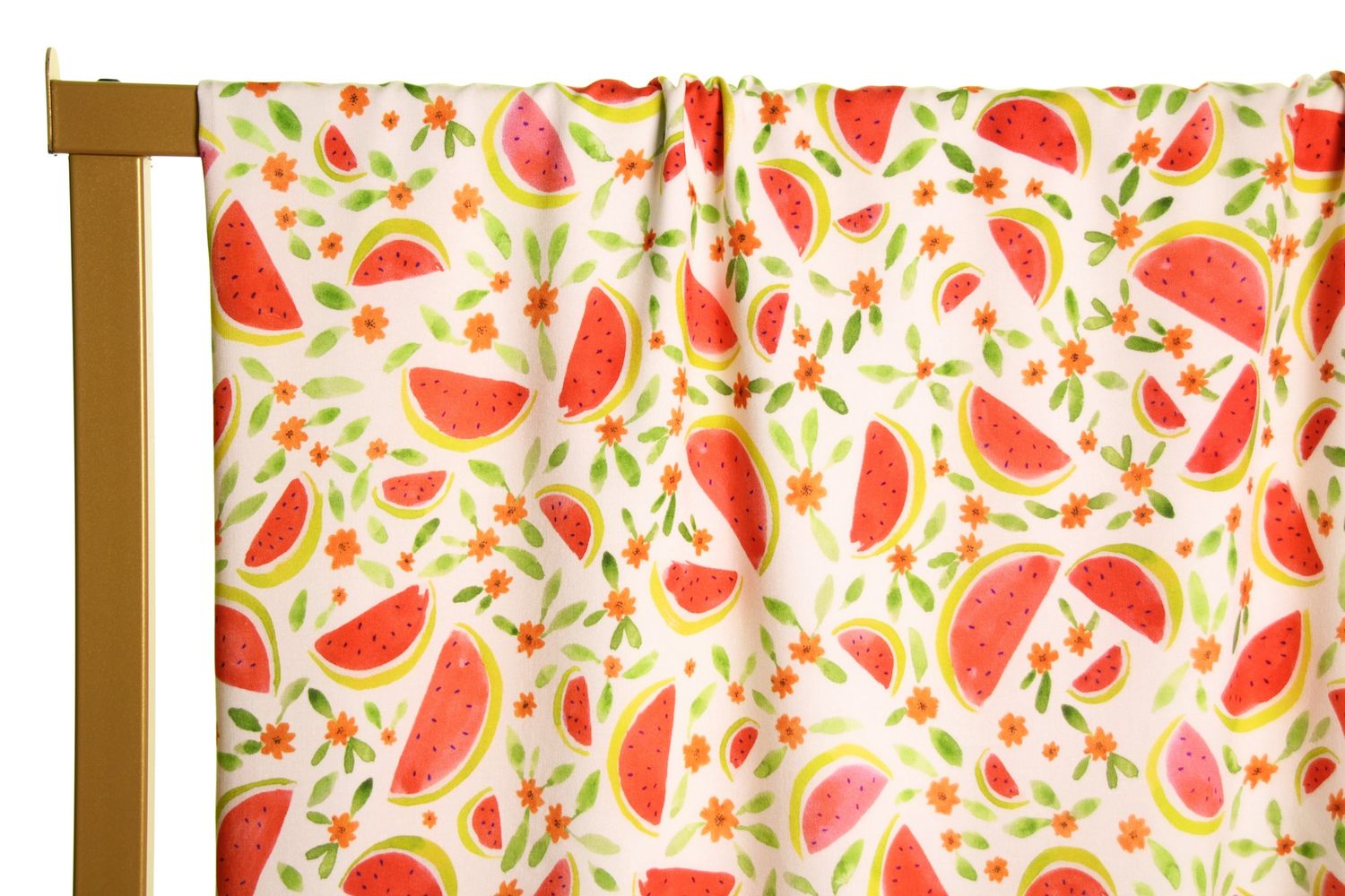 Witte viscose met watermeloentjes