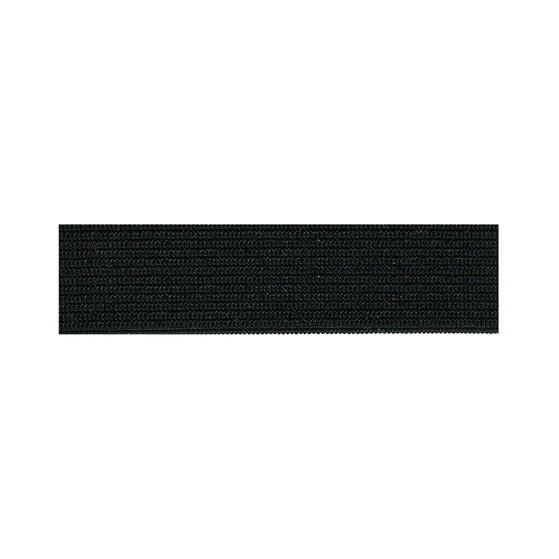 Elastiek  zwart soepel 25 mm