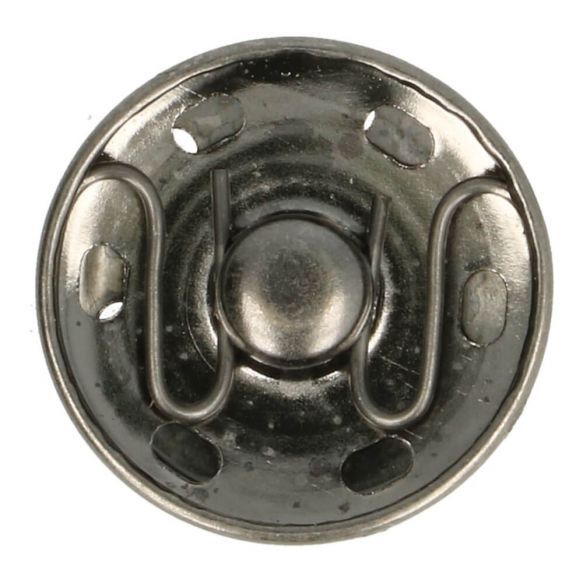 Aannaaibare drukknoop oud zilver