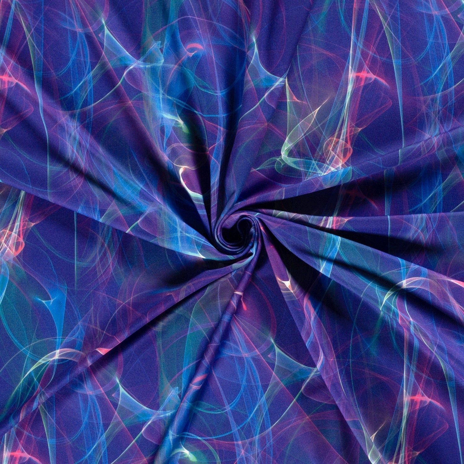 Lycra abstract blauw