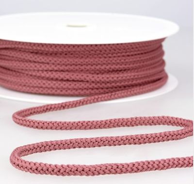 Anorakkoord  4,5 mm oud roos