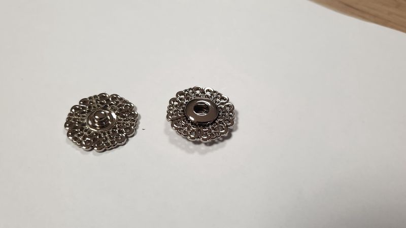 drukknoop zilver