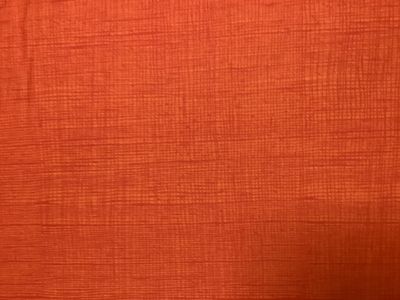 Katoen met klein vierkant motief orange