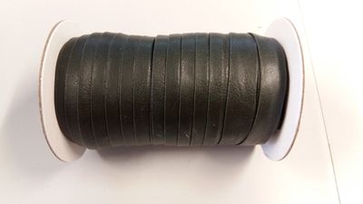 Biais leder zwart