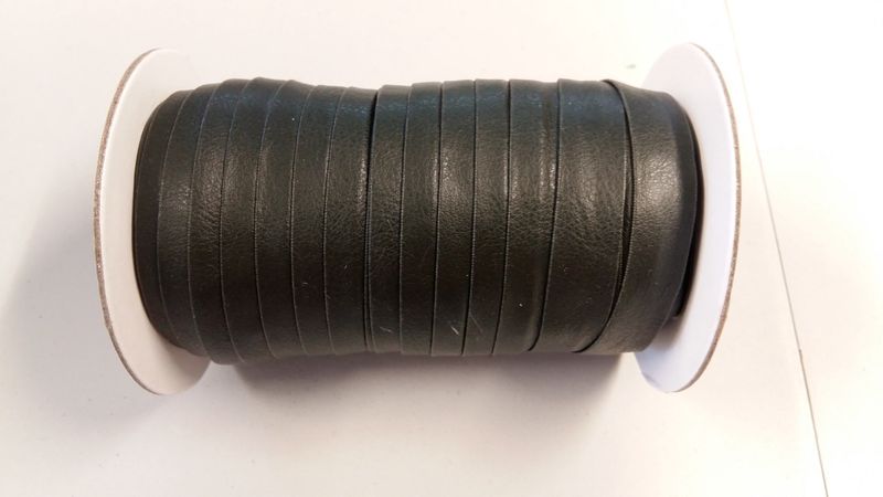 Biais leder zwart