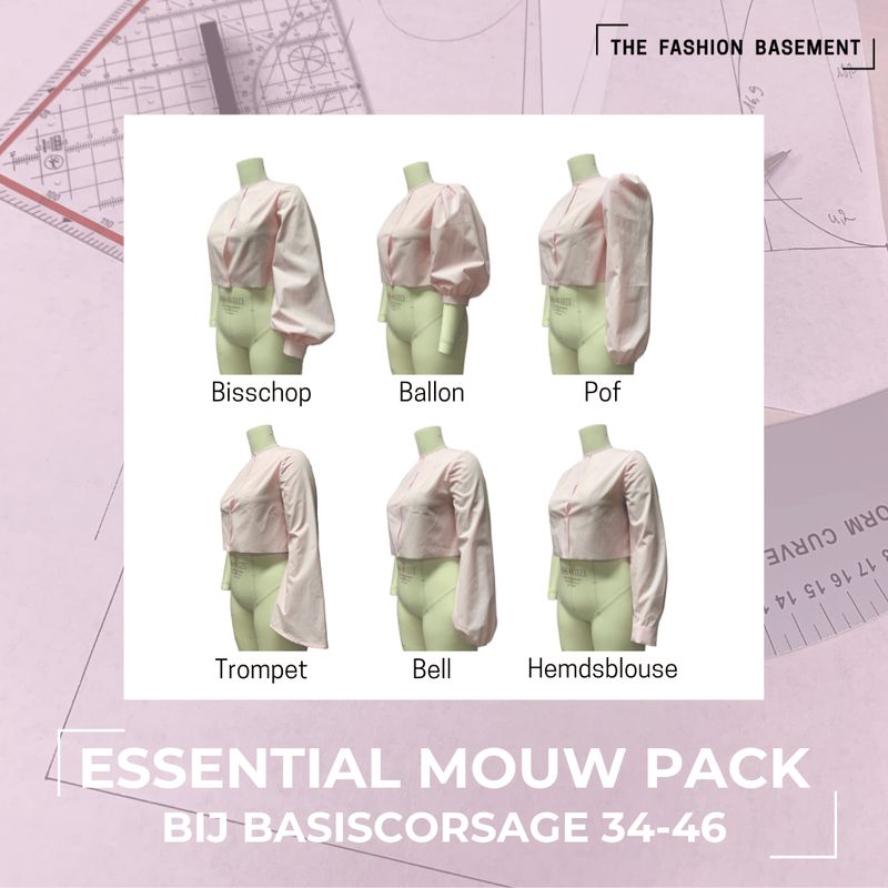 Basispatroon mouw pack 34-46