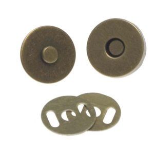 Magneetsluiting per stuk Brons 14 mm