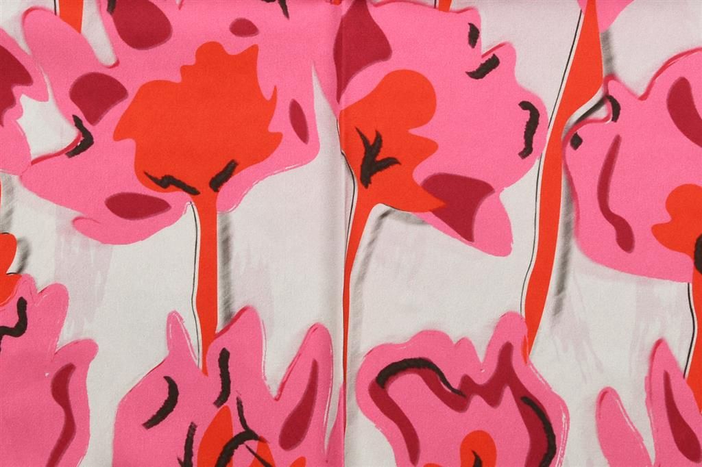 Red  and fuschia flowers