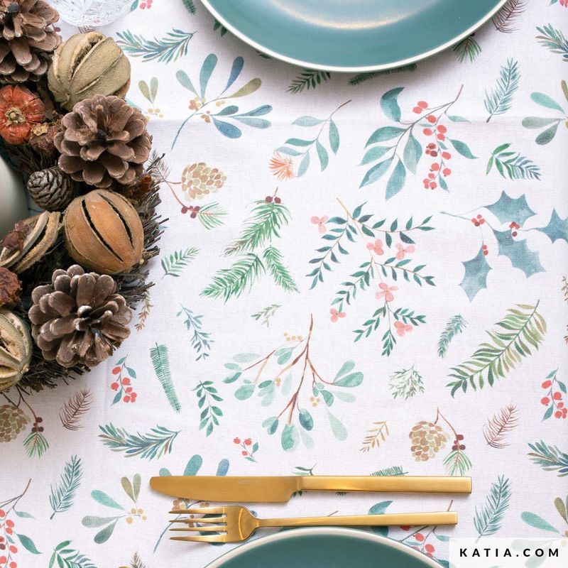 X-mas canvas floral