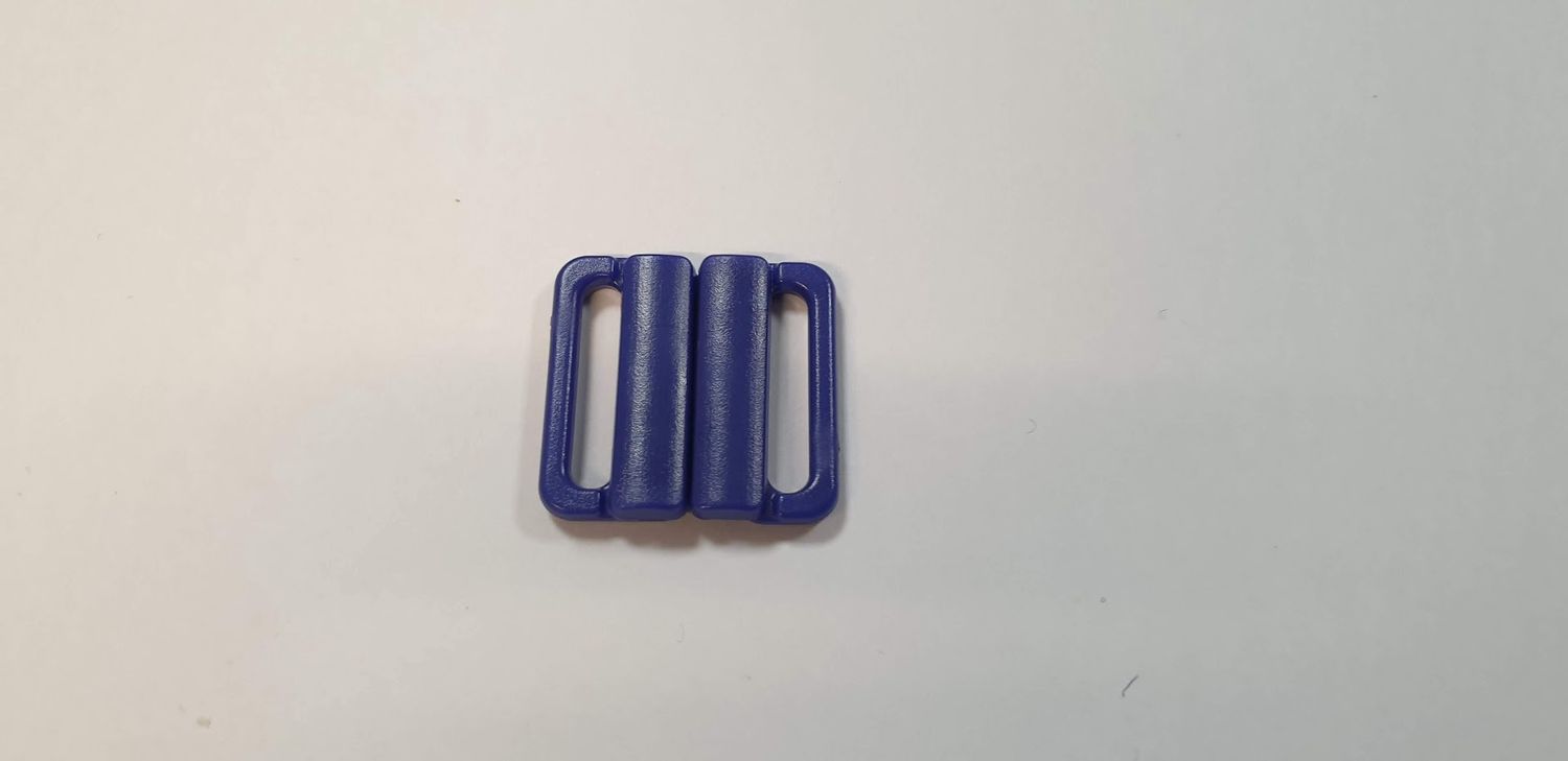 Bikini sluiting 25 op 25 mm 20 mm opening marine blauw