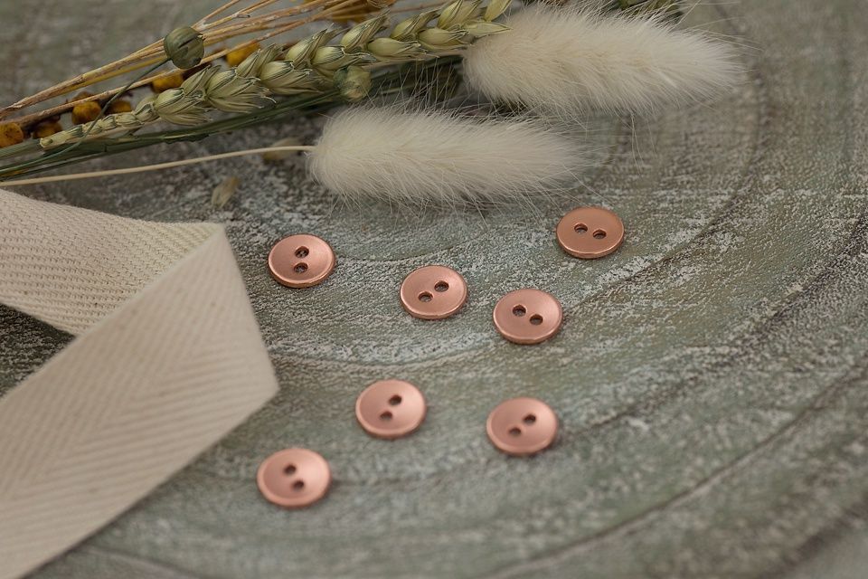 Knoop metaal 10 mm rose koper