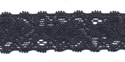 Elastische kant donker blauw