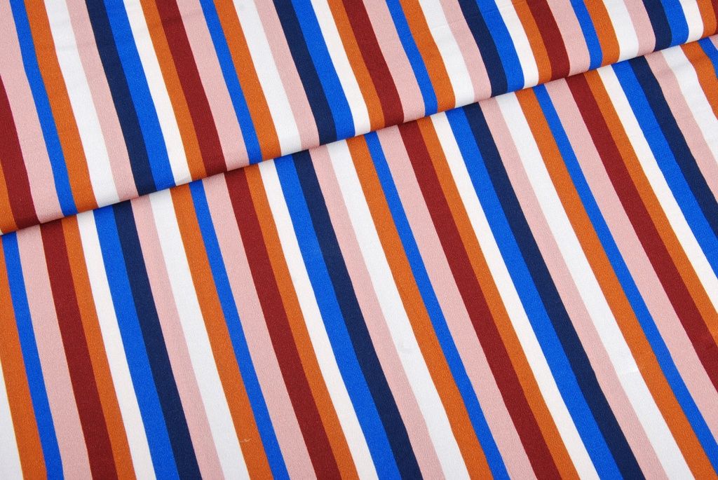 Stripes blue and rose