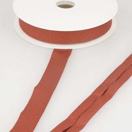 Tricot biais 20 mm donker rood