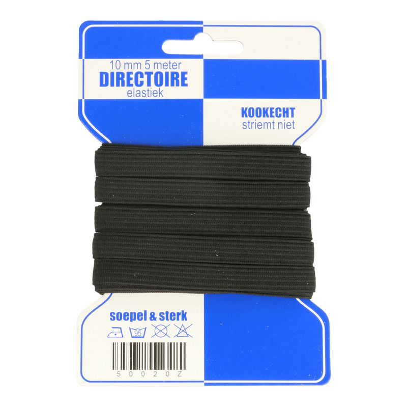 Elastiek 10mm zwart