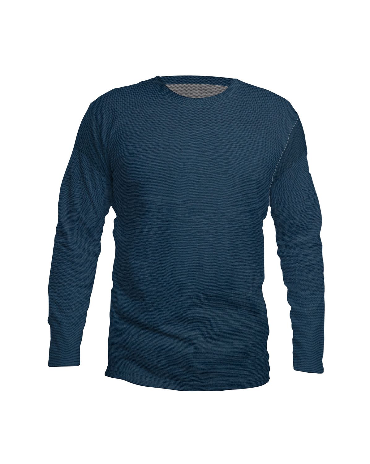 Rechts/averechts gebreid jeans blauw