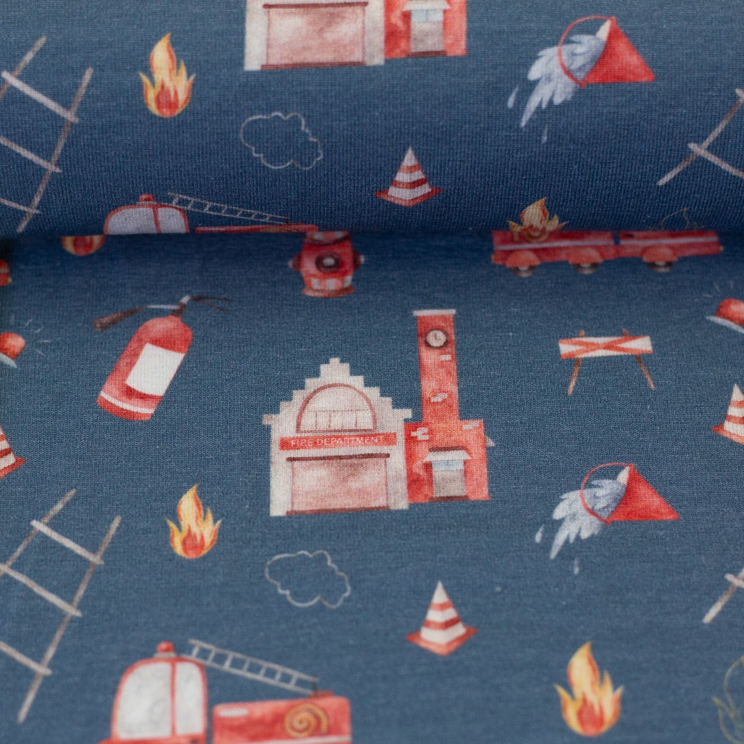 Brandweer blauwe achtergrond