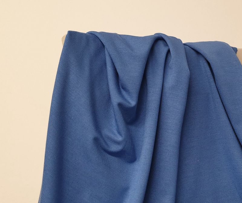 Viscose tricot kobalt