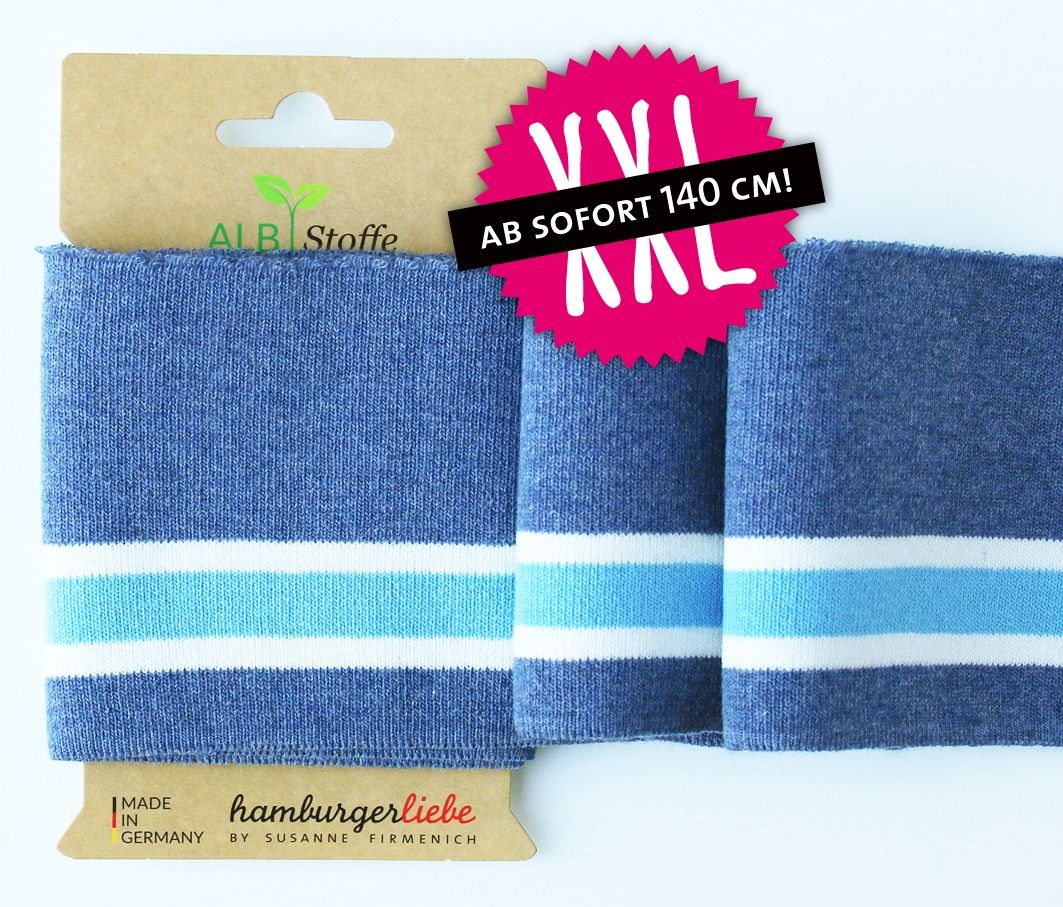 Cuff Me boord xxl blauw/wit
