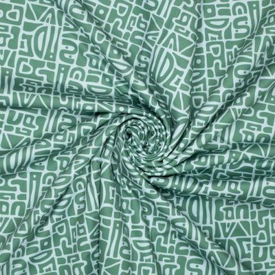 Yoga lycra  abstract groen