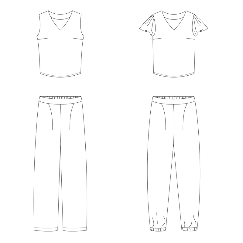 Nia top en broek