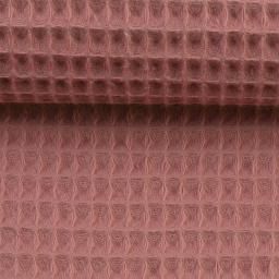 Wafel badstof Nelson oud roze