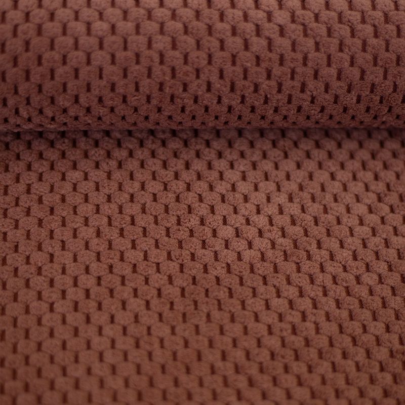 Parma fluweel nopjes oud roze