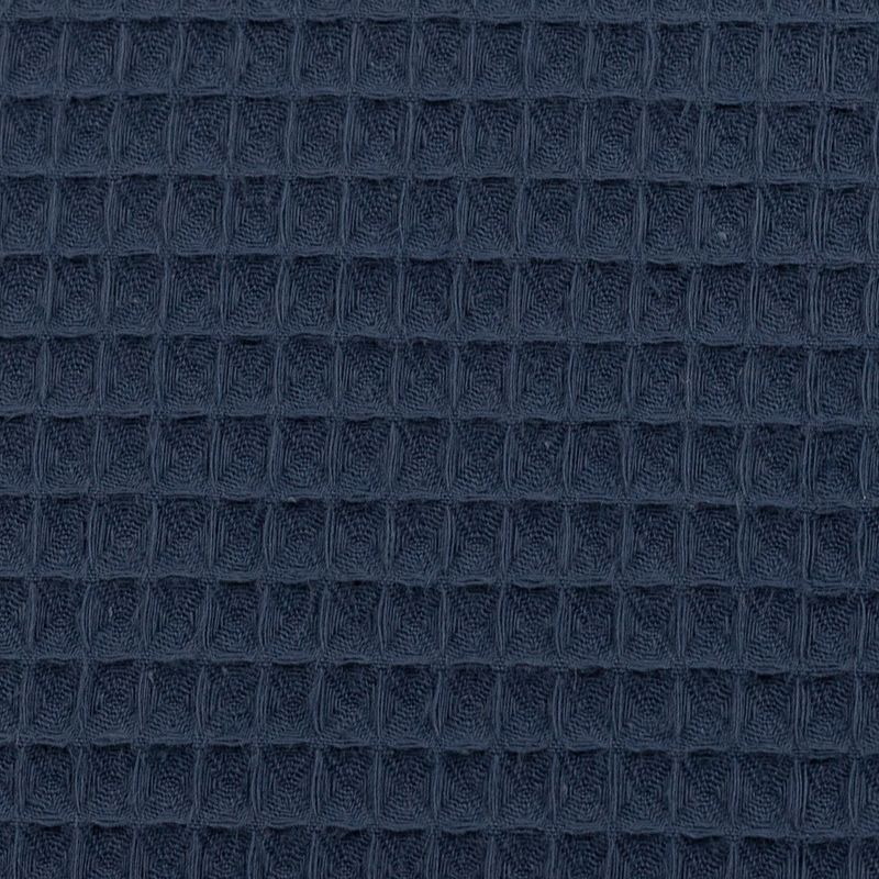 Nelson wafel badstof  donker blauw