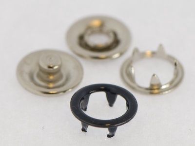 Baby drukkers 9 mm /12 stuks donker blauw