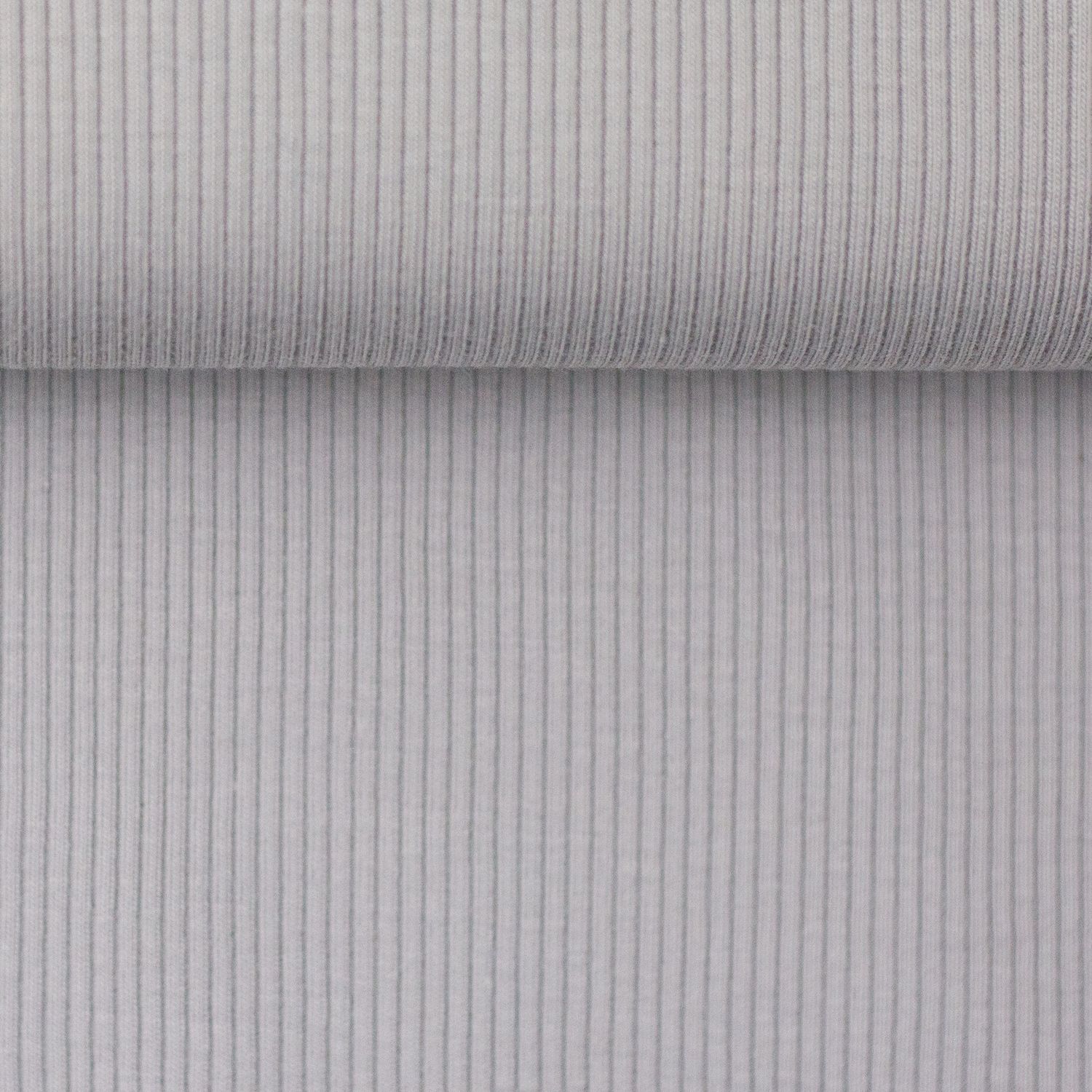 Tricot met rib grijs