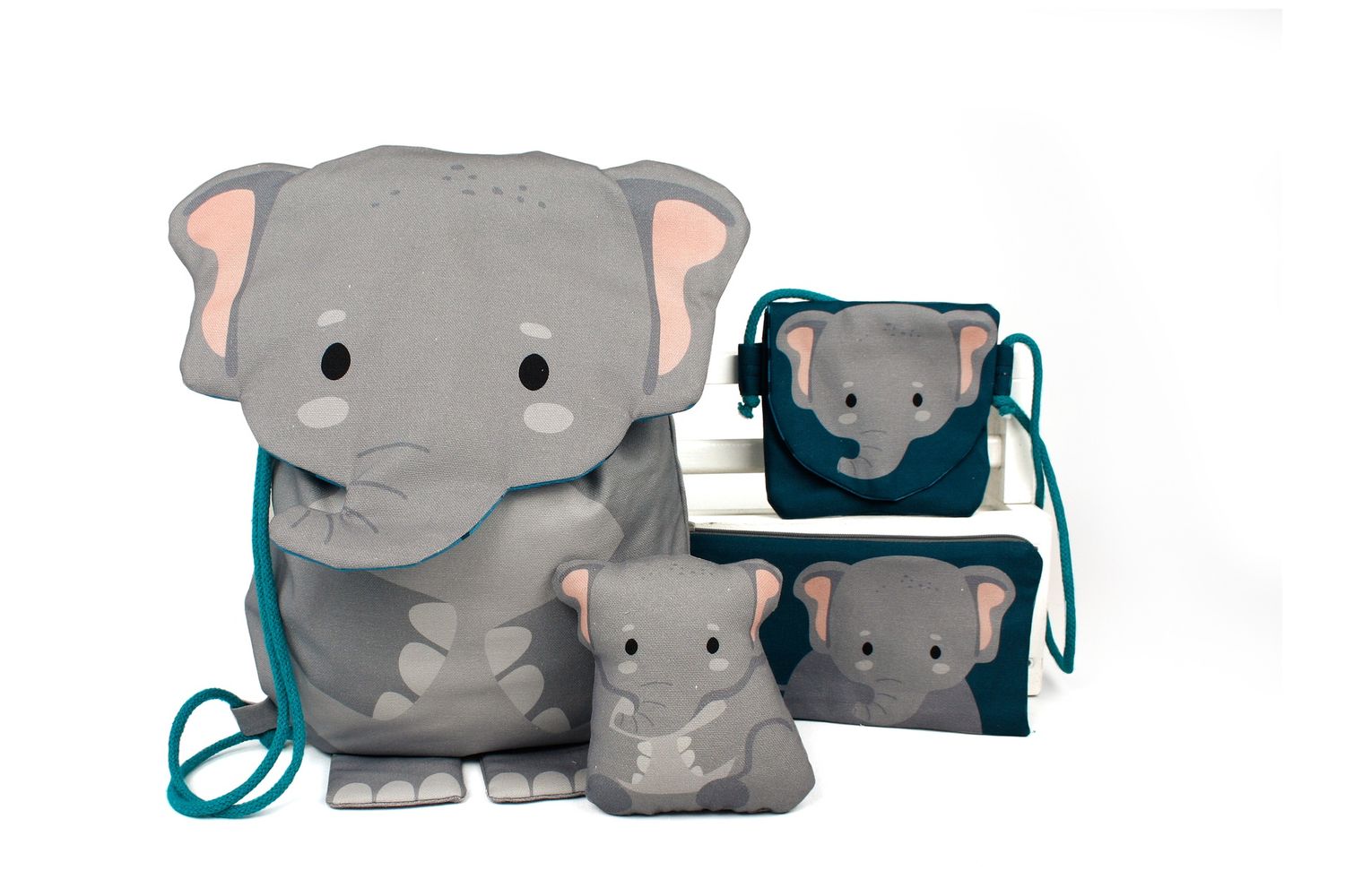 Rugzakje dieren Olifant by Käselotti