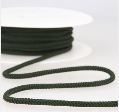Anorakkoord  4,5 mm bosgroen