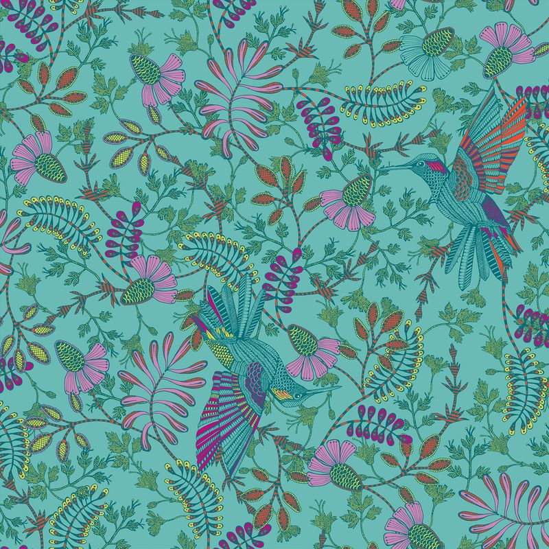 Canvas Tiffany green