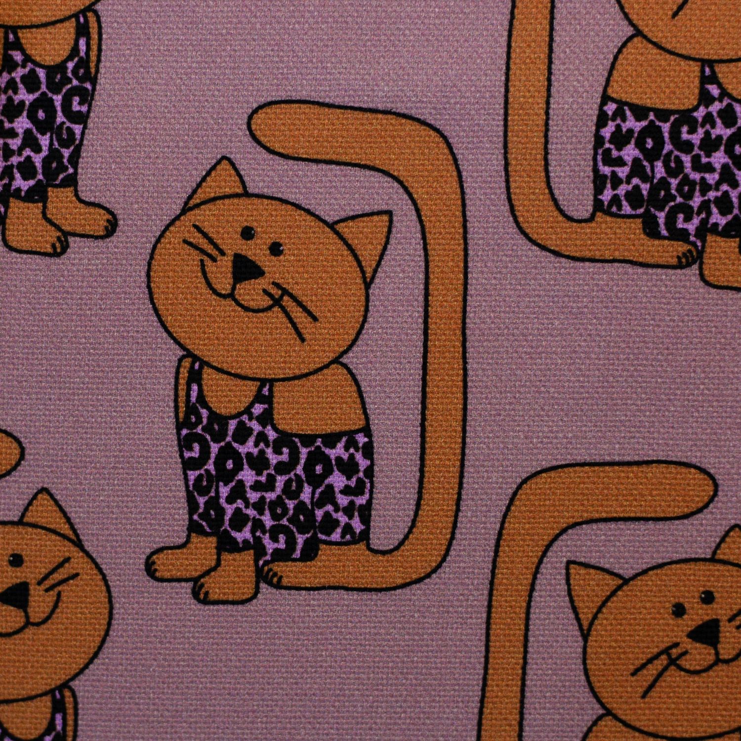 Canvas Katten oud roze