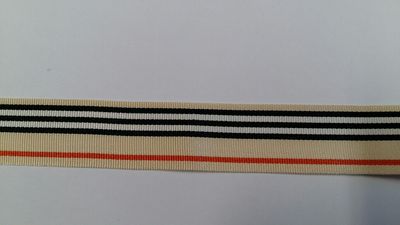 Ripsband beige streep