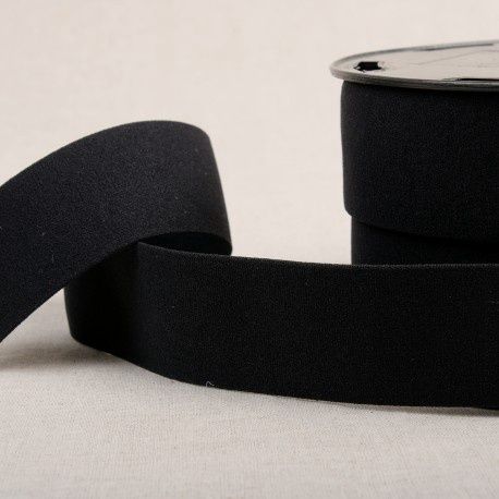 Elastiek uni|40 mm, Color: zwart