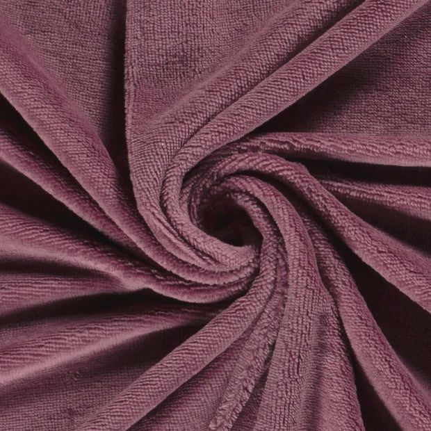 Bamboe fleece oud roze