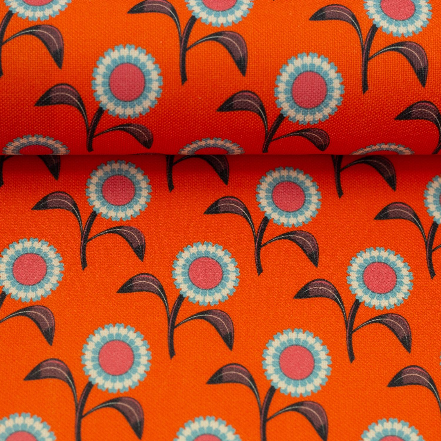 Orange flower canvas
