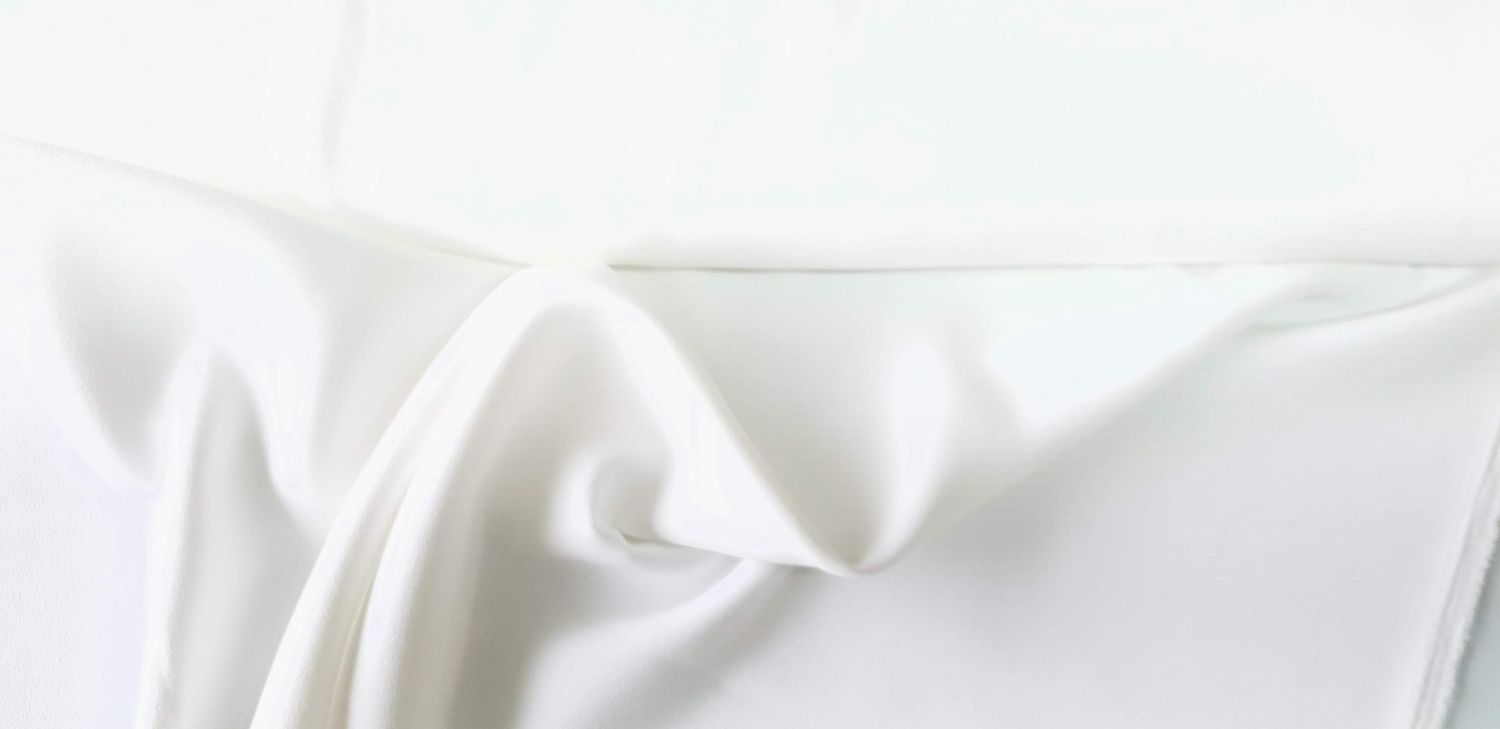 Zomer crepe, kleur: off white
