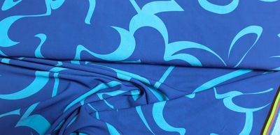 Crêpe kobalt blue