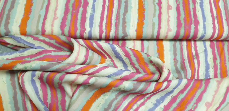 Stripes oranje fuschia