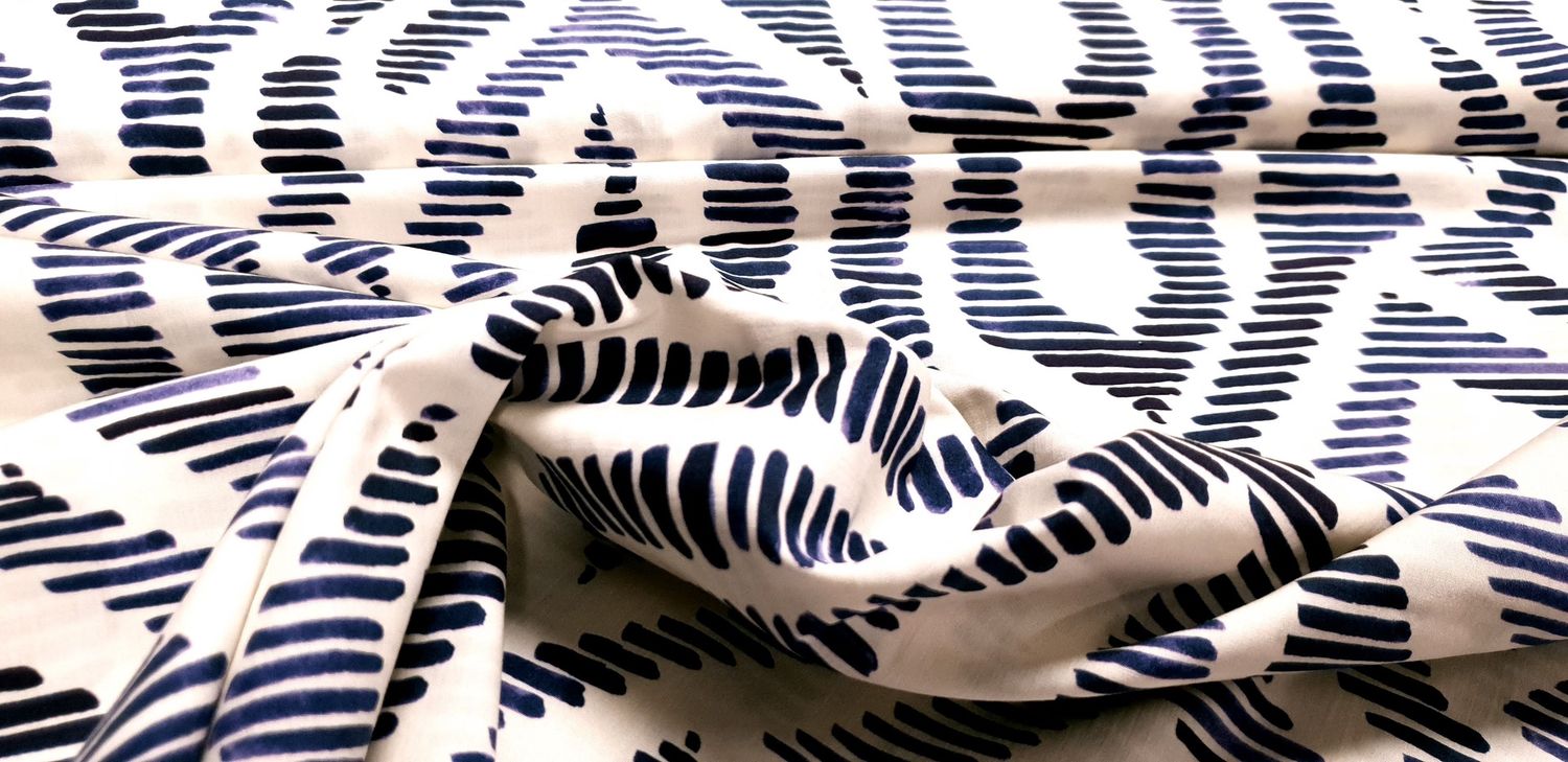 Grafic print blue