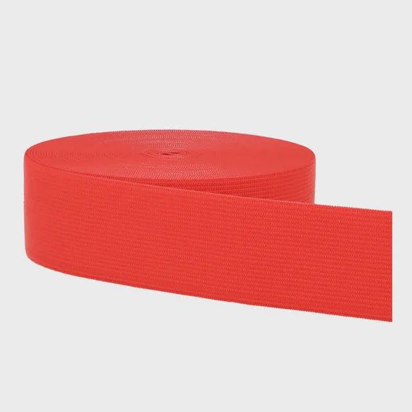Centuur elastiek gekleurd 40 mm, kleur: rood