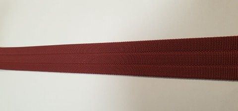 Doorstikte tassenband bordeaux