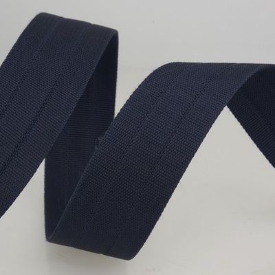 Doorstikte tassenband donker blauw