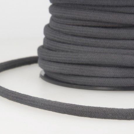 Anorakkoord 4 mm rond, Color: donkergrijs